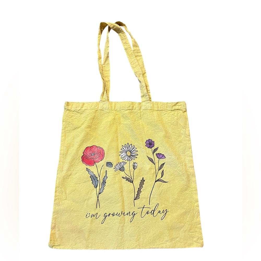 Hand Dyed Tote Bag yellow